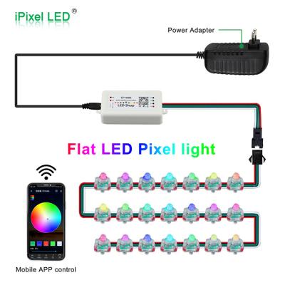 China Commercial Use Flat RGB Led Pixel Light DC5V/12V Led Mini Dot Light for sale