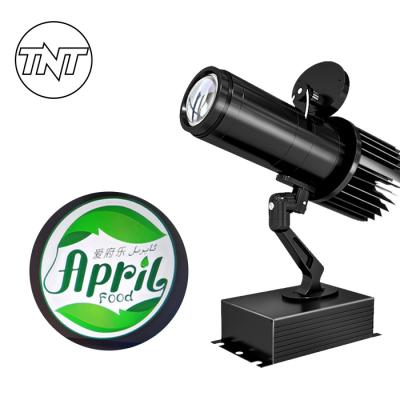 China Aluminum Alloy TNT IP20 Rotating Logo Projector Shop Advertising Indoor Gobo Projection Light 10w 20w 30w 40w for sale