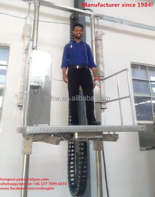 China Pneumatic Actuator Double Post Pneumatic Lifting Platform Rise-Down Slaughter Platform For Livestock Slaughter Line for sale