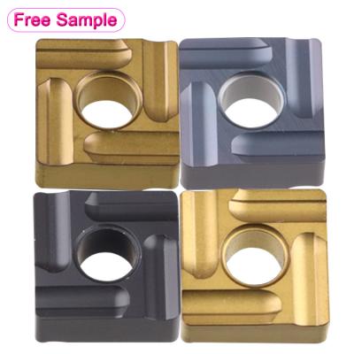 China Lathe Indexable Solid Carbide CNC Cutter Tool Long Life Stainless Steel SNMG120404 SNMG120408 CVD Turning Insert for sale