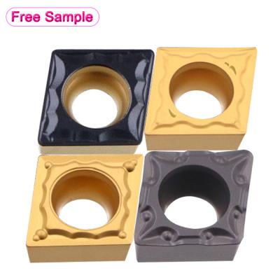 China Lathe Indexable Carbide CNC Cutting Tool Long Life CCMT1204 CCMT0602 CCMT09T3 Tungsten Steel CVD Turning Insert for sale