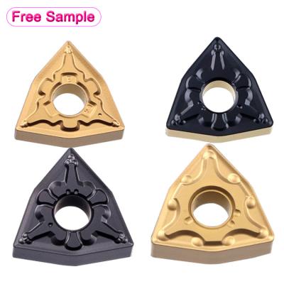 China Lathe Indexable Carbide CNC Cutting Tool Long Life Tungsten Steel WNMG080402 WNMG080404 WNMG080408 CVD Turning Insert for sale