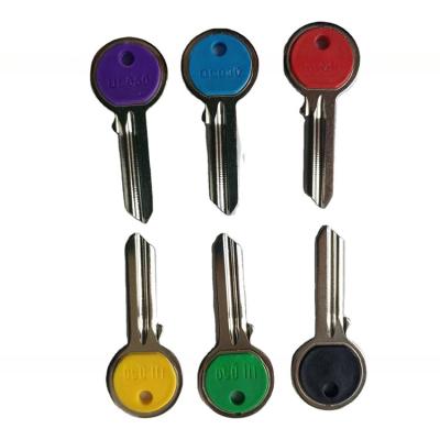 China Multi Colors UL050 Universal Brass Material Plastic Head Door Key Blank by Customized for sale