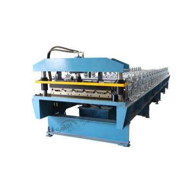 China Trapezoidal Hotels Roof Panel Roll Forming Machine for sale