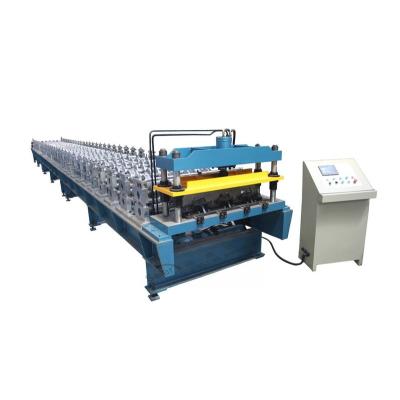 China Hotels Mitsubishi PLC Floor Metal Decking European Standard Control Roll Forming Making Machine for sale