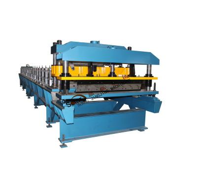 China Popular Shanghai Hangzhou Hotels Steel Corrugating Sheet Roof Sheet Wall Cladding Profile Computerized Roll Forming Machine for sale