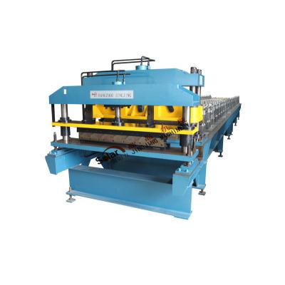 China Automatic Corrugated Iron Sheet IBR Hotels GI PPGL GL Trapezoidal Profile PPGI Roofing Roll Forming Tile Making Machine for sale