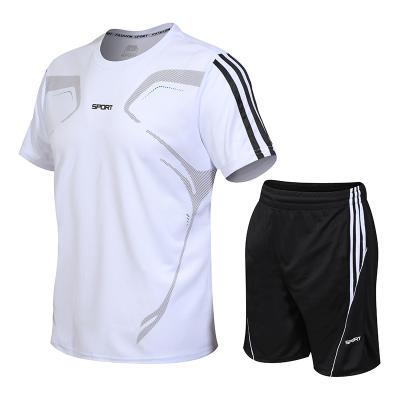 China JS103 QUICK DRY Quick-Drying Summer Plus Size Mens Breathable Fabric Shorts And Shirt Set Soccer Training Suit Sets for sale