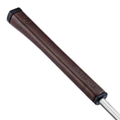 China Champkey New Breathable Pistol GT 2.0 Golf Putter Grips Brown Genuine Leather Club Putter Grip for sale