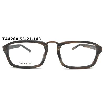 China For Reading Glasses 2021 New Instock Square Frame Wooden Reading Glasses With Low MOQ for sale