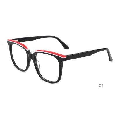 China High quality optical frames acetate reading glasses low MOQ eyeglasses light up reading glasses for sale