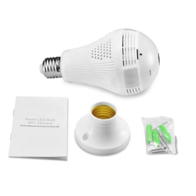 China Motion Detection 2MP V380 Fisheye IP 360 Indoor Best Degree 1080p Full Hd Panoramic Light Bulb Camera With App for sale