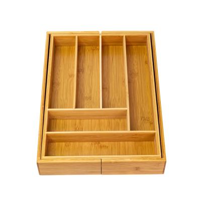 China CLASSIC Simple And Creative 8 Grid Racking Bamboo Home Dining Drawer for sale