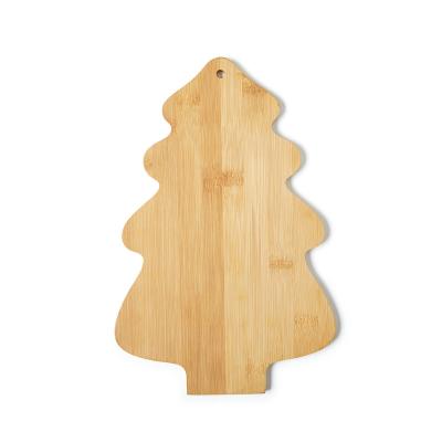 China Custom Viable Wood Cutting Board Blank Sublimation Merry Christmas Bamboo Cutting Board For Kitchen for sale