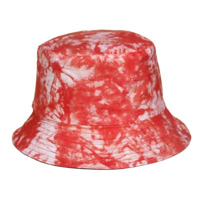 China Breathable Comfort Wear Dye Bucket Hat Reversible Two Sided Bucket Hat Print Fisherman Hat Cotton Twill for sale