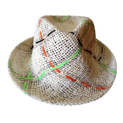 China Cheap Narrow Character Sublimation Brim Straw Hat Producer for sale