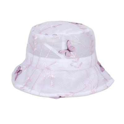 China Breathable Polyester Print Reversible Bucket Hats Net Bucket Hat Comfort Material Material for sale