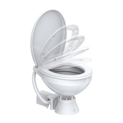 China Automatic Operation SEAFLO 12V/24V DC Easy To Powered Plastic Portable Automatic Ceramic Electric Toilet For Villa for sale