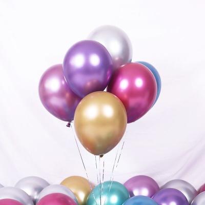 China Gift Toy 12 inch chrome metal latex balloon wedding festival supplies thickened balloon birthday party decoration balloon for sale