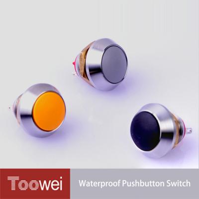 China Toowei IP67 12mm Electrical Hardware Push Button Nylon Waterproof Swith for sale