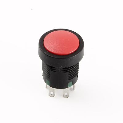 China Nylon 16mm 6 Pin Plastic Lacthing / Momentary Waterproof Push Button Switch Price for sale