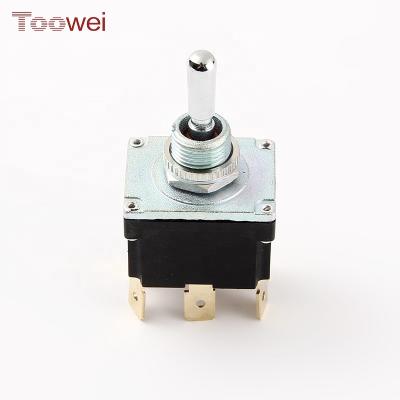 China Type T500 Mini Waterproof Instrumentation Spring Return Toggle Switch for sale