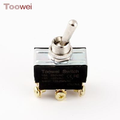 China Nylon 12mm Mini Toggle Switch ON-OFF-ON 15A 125VAC T6023W from Dupont for sale