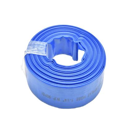 China Water Drainage 1-10 Inch PVC Lay Hose Flexible Hose Flat PVC Discharge Hose for sale