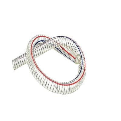 China PVC 20 mm PVC Clear Steel Wire Spiral Hose Suction PVC Spring Hose for sale