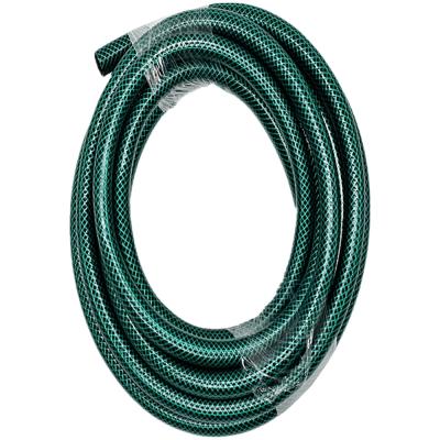 China 3 Layers Fiber Reinforced 3/8 1/2 3/4 Inch Flexible PVC Garden Hoses For Garden Irrigation for sale