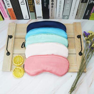 China EYE Custom Private Label Satin Travel Sleeping Adjustable Silk Eye Mask for sale