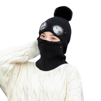 China breathable & Women/Men Fleece Beanie Hat Ski Mask Balaclava Waterproof Wholesale Thick Warm Knitted Cold Protection for sale