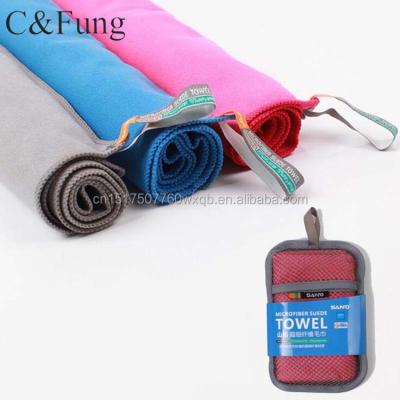 China Compressed Travel Sports Plain Microfiber Towel Custom Quick Drying Wholesale for sale