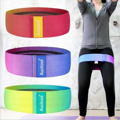 China Good Quality Yoga Resistance Band Simple Design Elastic Stretch Band Yoga Hip Resistance Bands Adjustable for sale