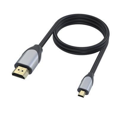 China Multimedia 1080p HDMI V1.4 Male To Micro Male HDMI Connection Cable Gray 1.5M 1.8M 3M for sale