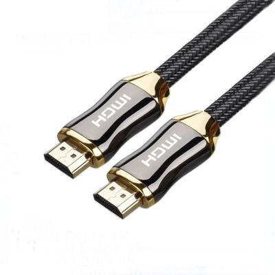 China Hot Selling High Speed ​​COMPUTER 4K 3D 2160P 18Gbps hd nylon male to hdmi male cable for HDTV PS3 for sale