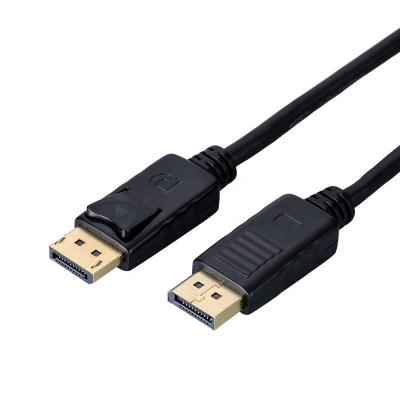 China Hot Selling 4K 1080P COMPUTER Display Cable Support DP Left Male To DP Male Cable Adapter for sale