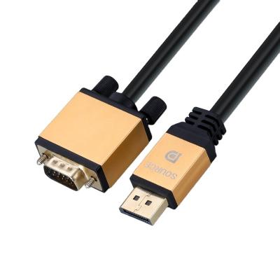 China For iPod DP 1080p 1.8M to VGA Video Adapter Cables Show Left Male to VGA Male for sale