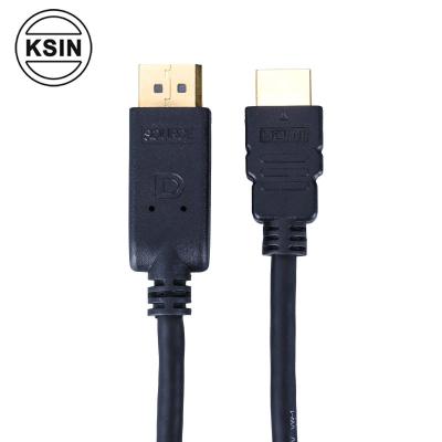 China HDTV DP to HDMI HD Cable KSIN DP to HDMI Cable Digital TV HD Interface 1080P 60HZ DP to HDMI HD Cable for sale