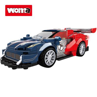 China Building Toy WOMA TOYS Compatible Super Race Car Model Toy Speed ​​Bricks Small Brands Building Blocks Set For Kids Classic Play for sale