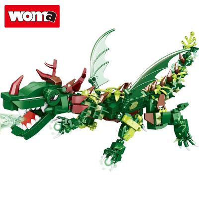 China Building Toy WOMA TOYS Buildable Jurassic Legend Dragon Building Blocks Kids World Flying Supernova Toys Model Bricks Diy Other Toys for sale