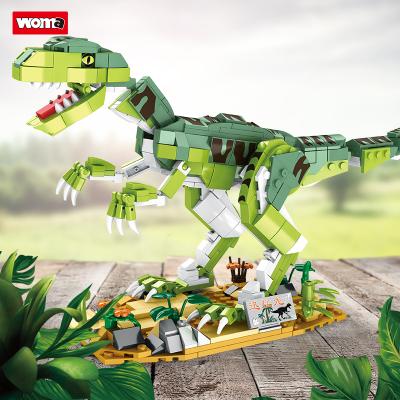 China Building Toy WOMA TOYS Plastic oyuncak Gift Dinosaur Birthday Christmas Home Decor Building Blocks Brick Set Play Toy Model for sale