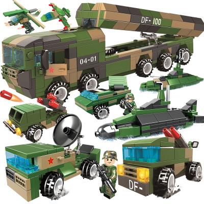 China Construction toy WOMA TOYS compatible brand main army 8 in 1 toy and building block brick diy military car up to 25 models small for sale