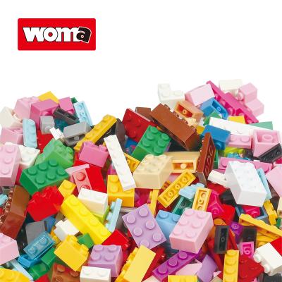 China Building Toy WOMA TOYS Amazon Hottest Selling Weigh 1KG Mixed Colors Bulk Accessories Classic Brick 1000Pcs Moc Building Blocks Set Small for sale