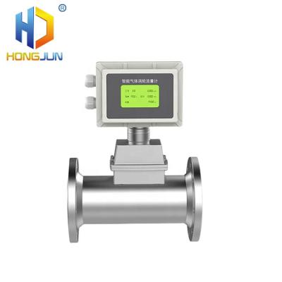 China Body: 304 stainless steel cheap natural lpg gas turbine flow meter propane N2 nitrogen compressed air flow meters for sale