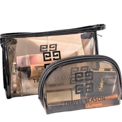 China Organizer Make Up Cosmetic Pouch PVC Clear Makeup Bag Filter Frames Wholesale PVC Makeup Bags for sale