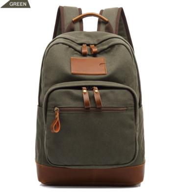 China Canalolo Vintage Anti Theft Cotton Waxed School Canvas Backpack Small Outdoor Backpack for sale