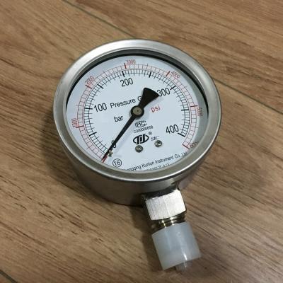 China Case: SUS304 or SUS316L stainless pressure gauge for measuring liquid/gas for sale