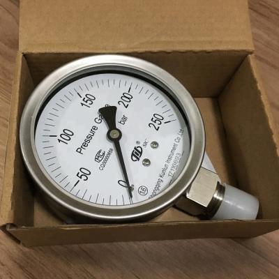 China Case: SUS304 or SUS316L stainless precision pressure gauge with inner bayonet type for sale