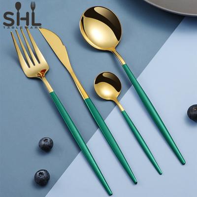 China Sustainable Silver Cutlery Stainless Steel Cutlery Set Christmas Set for sale